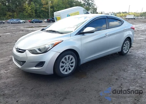 2013 Hyundai Elantra Gls from USA, damaged, VIN 5NPDH4AE6DH202488